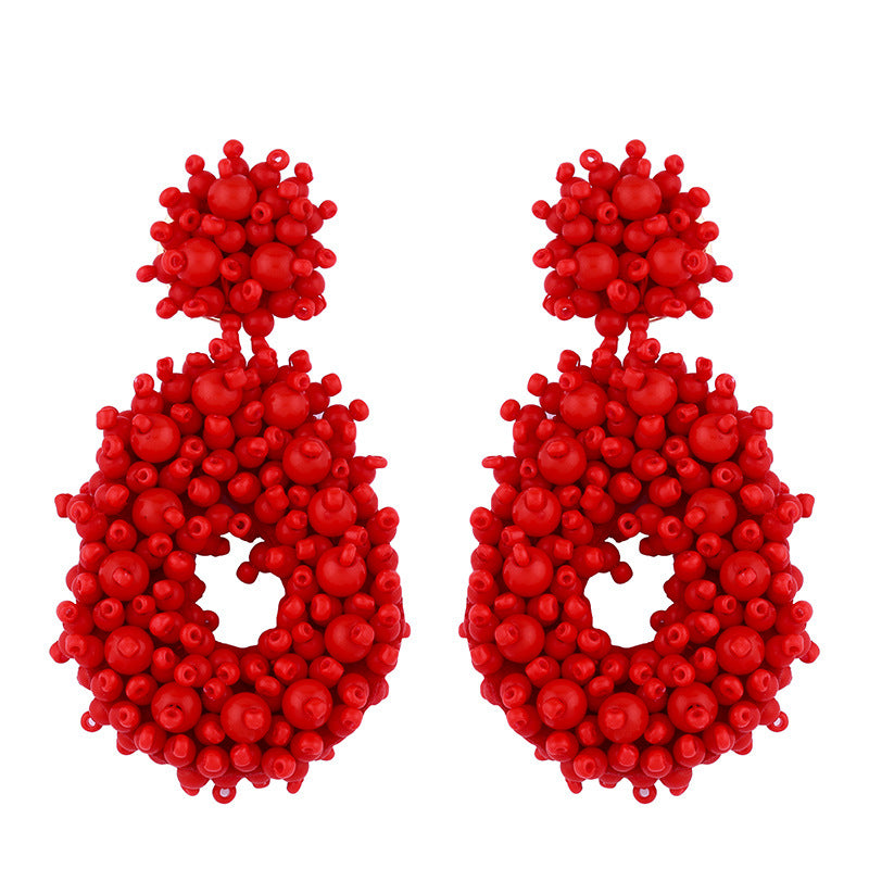 Bohemian Earrings Woven Bead Earrings