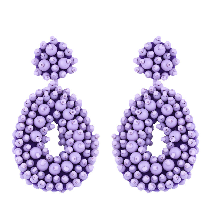 Bohemian Earrings Woven Bead Earrings