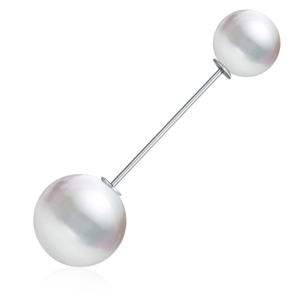 All-match free sewing pearl brooch