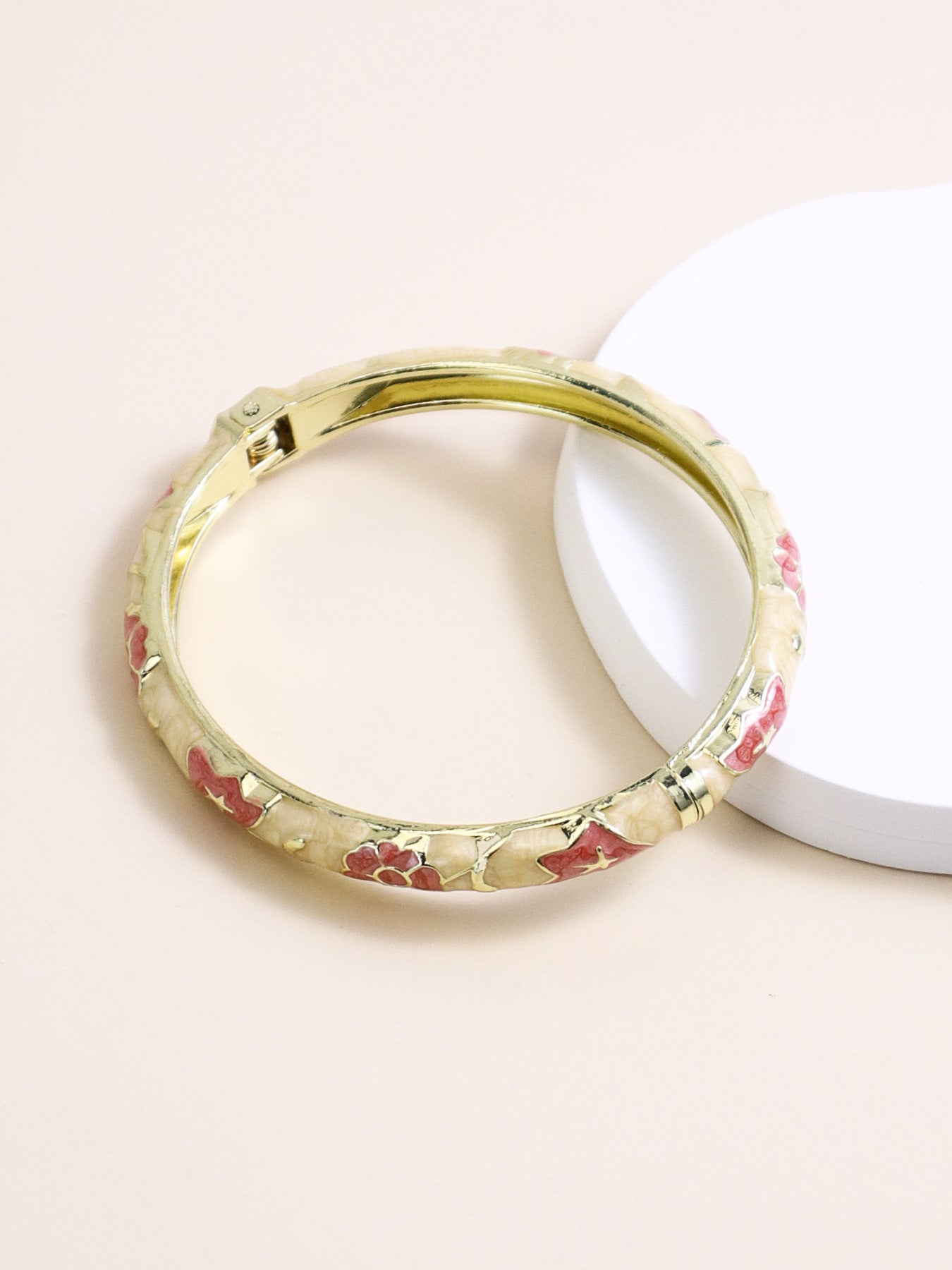 Enamel Floral Bracelet For Women